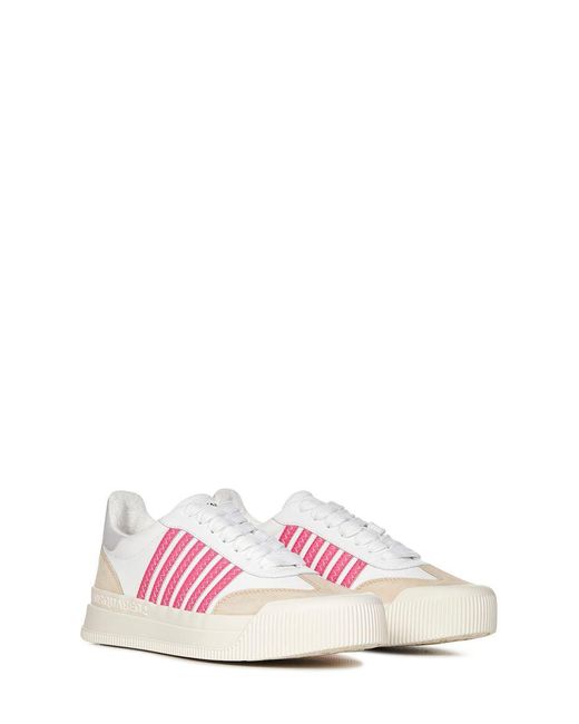 DSquared² Pink New Jersey Sneakers