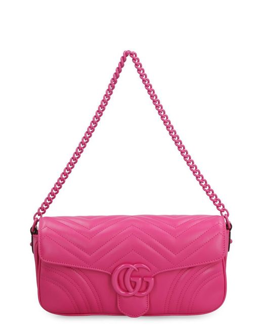 Gucci Pink gg Marmont Shoulder Bag