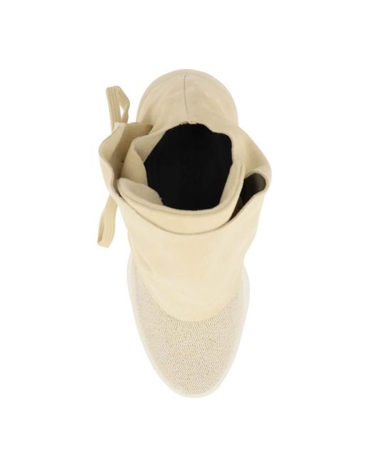 Fear Of God Natural Mid-top Suede And Bead Sneakers. for men