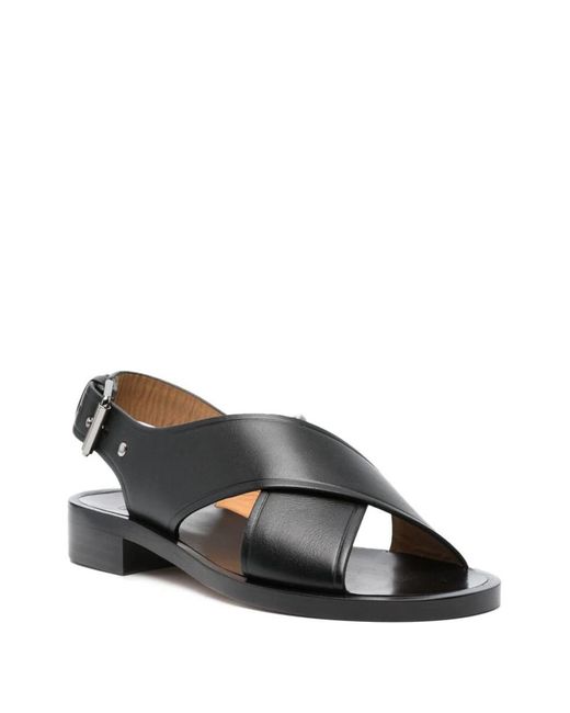 Church's Black Crossover Sandals Shoes