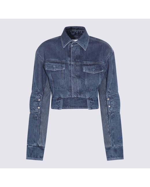 Off-White c/o Virgil Abloh Dark Blue Cotton Denim Jacket