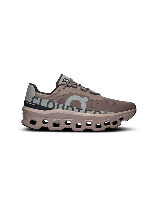 On Shoes Brown Cloudmonster Technical Fabric Running Sneakers for men