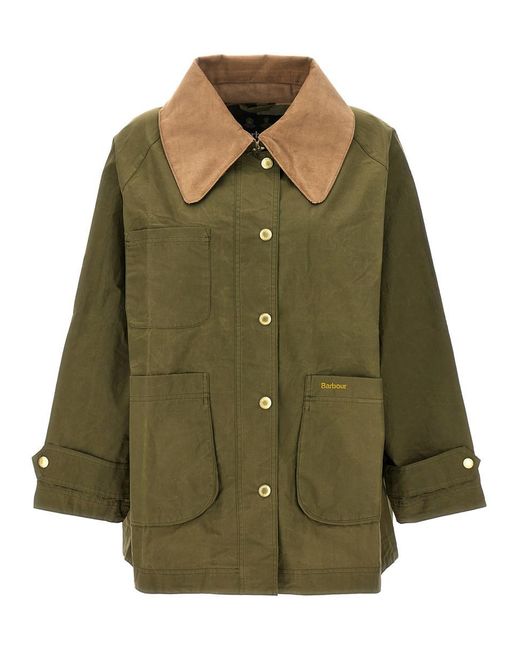 Barbour Green 'Hutton' Rain Jacket