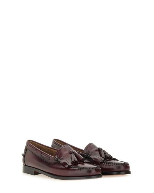 G.H.BASS Brown Moccasin "Weejuns Esther Kiltie"
