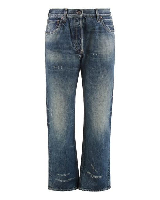Prada Blue Five Pocket Jeans