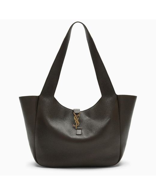 Saint Laurent Black Bea Musk-coloured Tote Bag