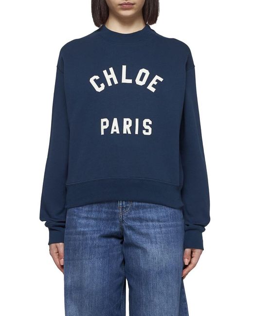 Chloé Blue Essential Cotton Sweater