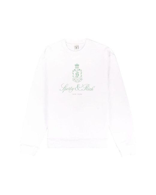 Sporty & Rich White Sweaters