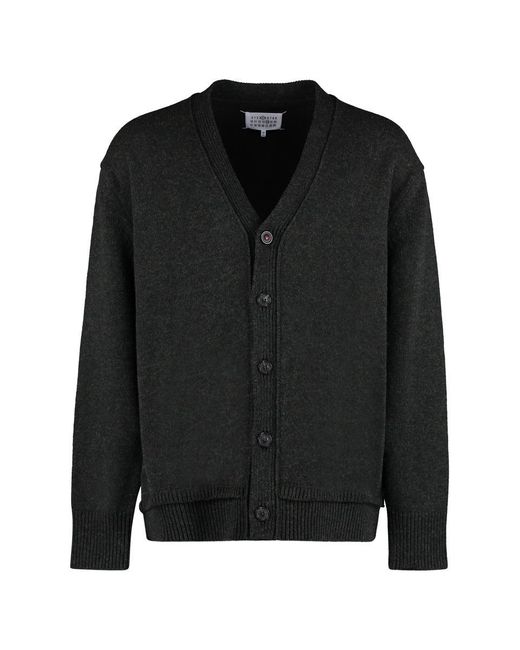 Maison Margiela Black Wool Blend Sweater for men