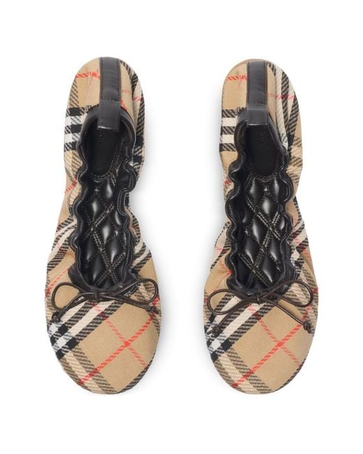Burberry Natural Check Ballets