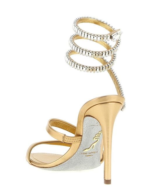 Rene Caovilla Metallic 'Spark Cleo' Sandals