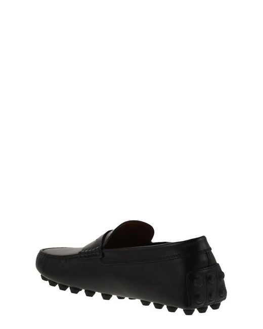 Tod's Black Gommino Bubble Leather for men