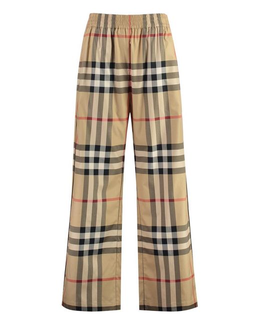 Burberry Natural Cotton-twill Bush-trousers