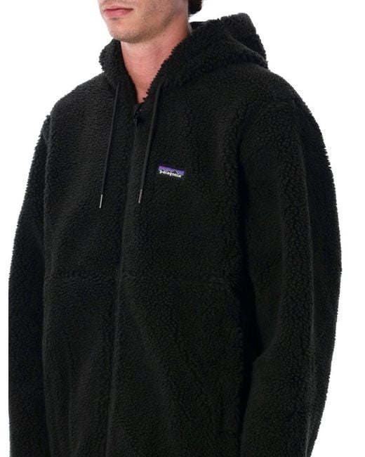 Patagonia Black Retro-x Fleece Hoody Jacket for men