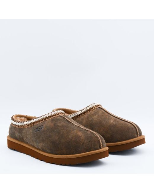 Ugg Brown Tasman Leather Flats for men