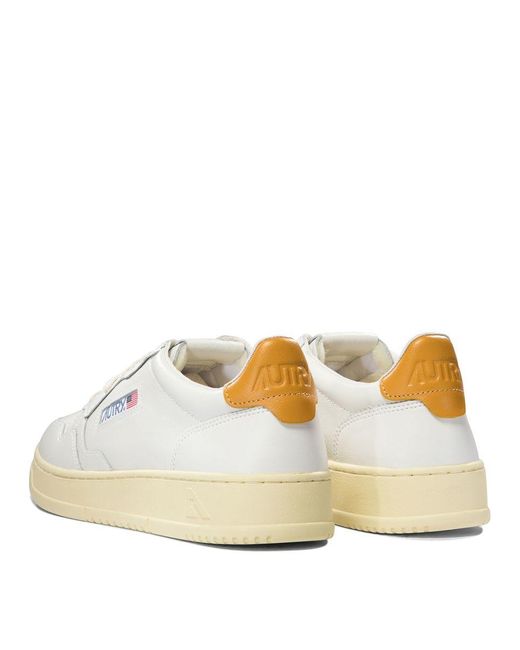 Autry White "Medalist" Sneakers for men