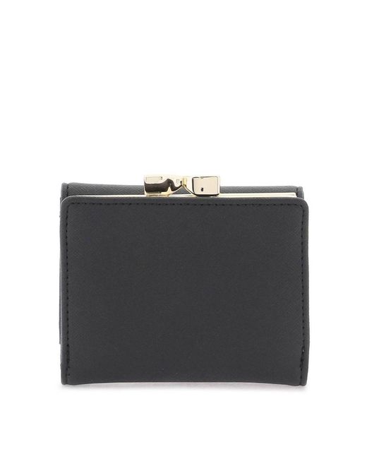 Vivienne Westwood Black Compact Eco-Leather Wallet