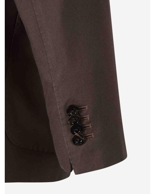 Boglioli Brown Cashmere Flowy Blazer for men