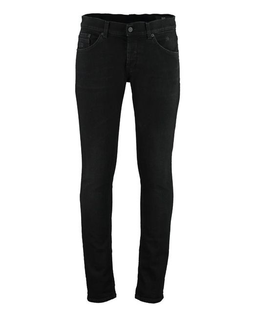 Dondup Ritchie Skinny Jeans in Black for Men | Lyst