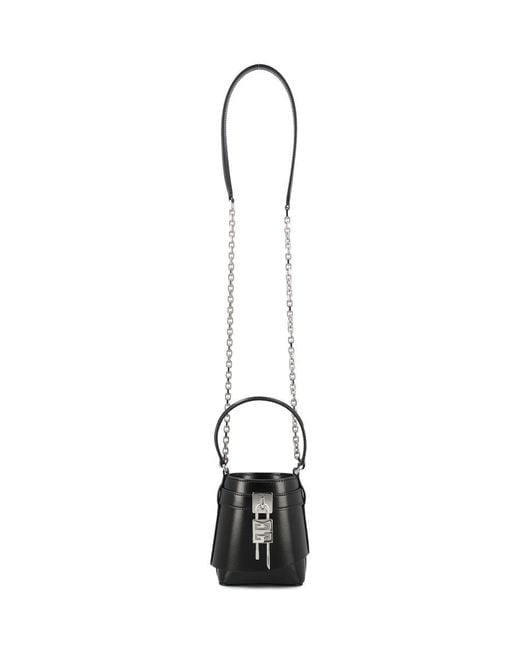 Givenchy White Shark Lock Micro Top Handle Bag