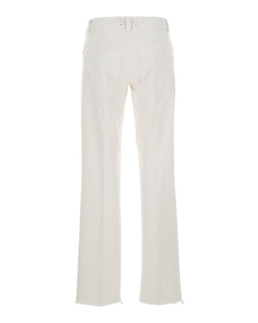 Seafarer White 'Cris' Jeans With Five-Pocket Design