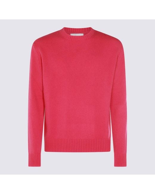 Seven Gauge Pink Fucsia Wool Knitwear for men