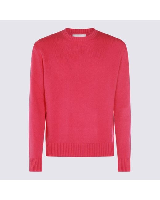Seven Gauge Pink Fucsia Wool Knitwear for men