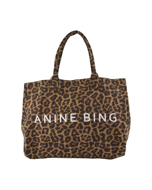 Anine Bing Brown Leo Shopper Bag