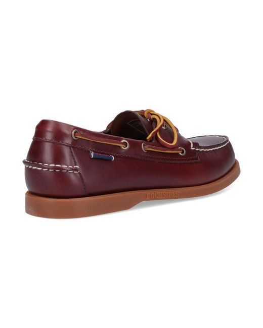 Sebago Purple Flat Shoes for men