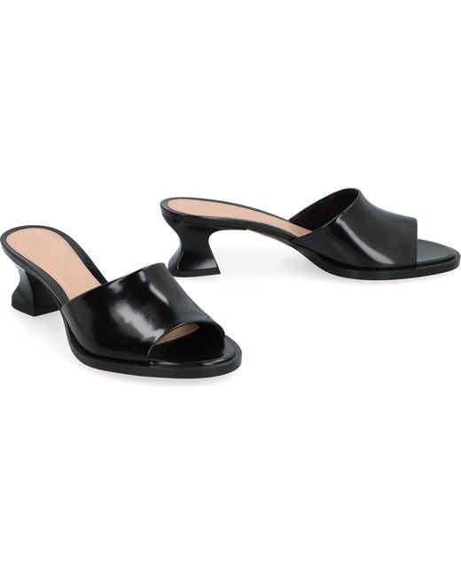 Bottega Veneta Black Sandals " Cha-Cha Mule" With Sculptural Heel