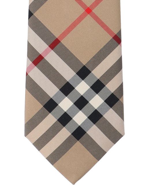Burberry White "vintage Check" Tie for men