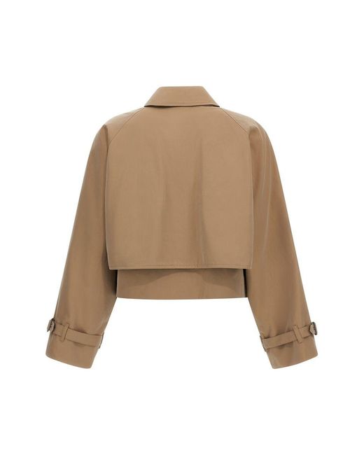 Burberry Natural Pippacott Cropped Jacket