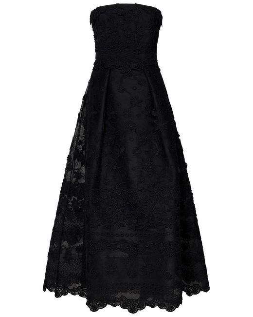 Elie Saab Black Midi Dress
