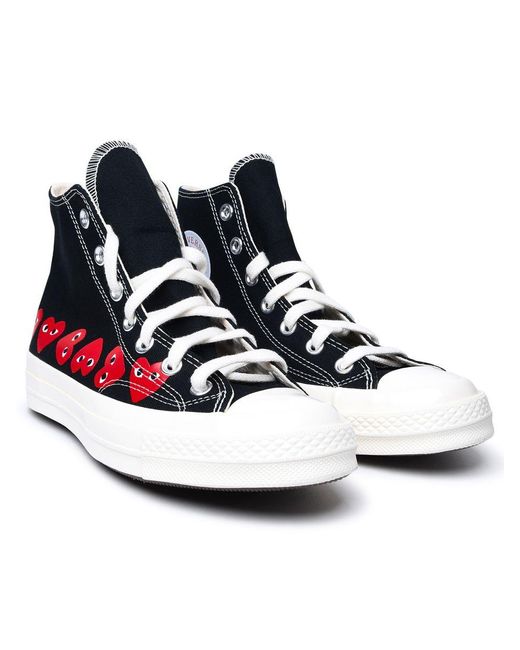 COMME DES GARÇONS PLAY Black X Converse Chuck 70 High-Top Sneakers