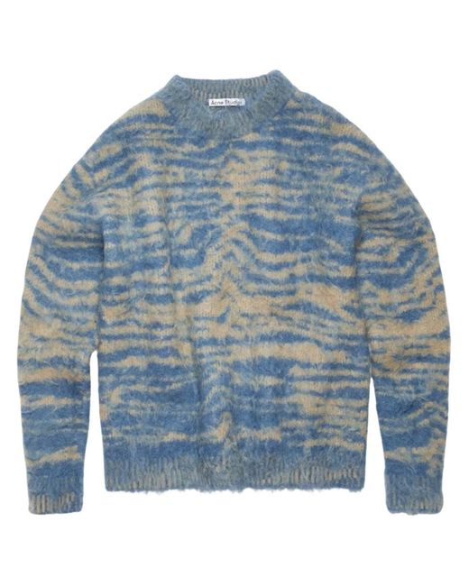 Acne Blue Kameo Relaxed-fit Wool-blend Jumper for men
