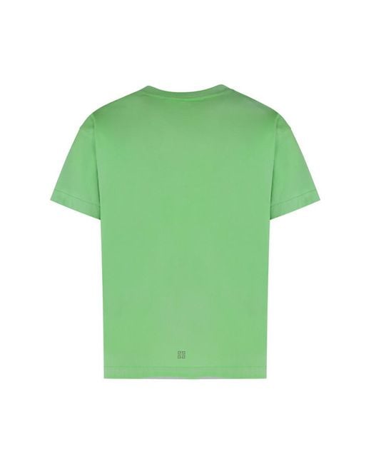 Givenchy Cotton Crew-Neck T-Shirt in Green for Men | Lyst Givenchy Cotton Crew-Neck T-Shirt in Green for Men | Lyst