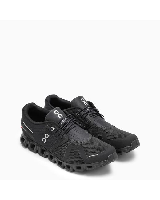On Shoes Black Cloud 5 Low Trainer for men
