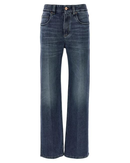 Brunello Cucinelli Blue 'Contemporary Loose' Jeans
