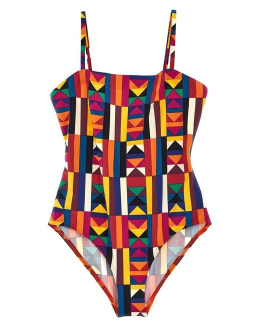 Eres Red 'Colors' One-Piece Swimsuit