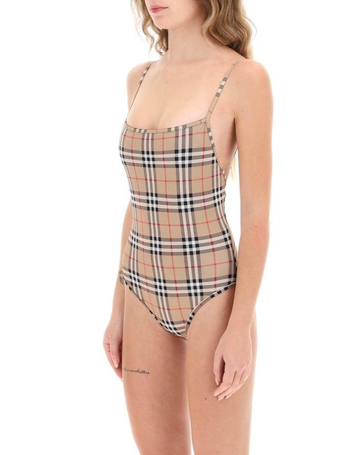 Burberry Multicolor Check One-piece Swimsuit
