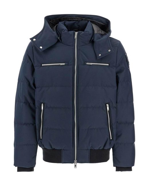 Moose Knuckles Blue 'Cloud Hooded Down Jacket for men