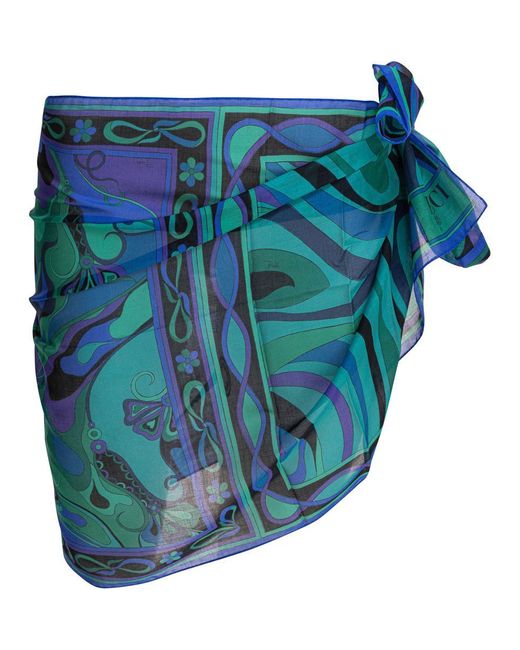 Emilio Pucci Blue Swimwear