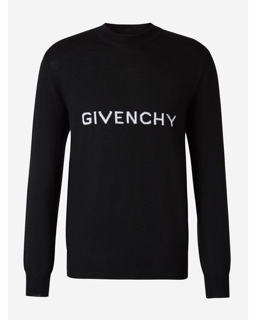 Givenchy Black Logo Knit Sweater for men