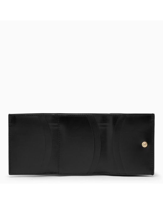 A.P.C. Genève Black Leather Trifold Wallet