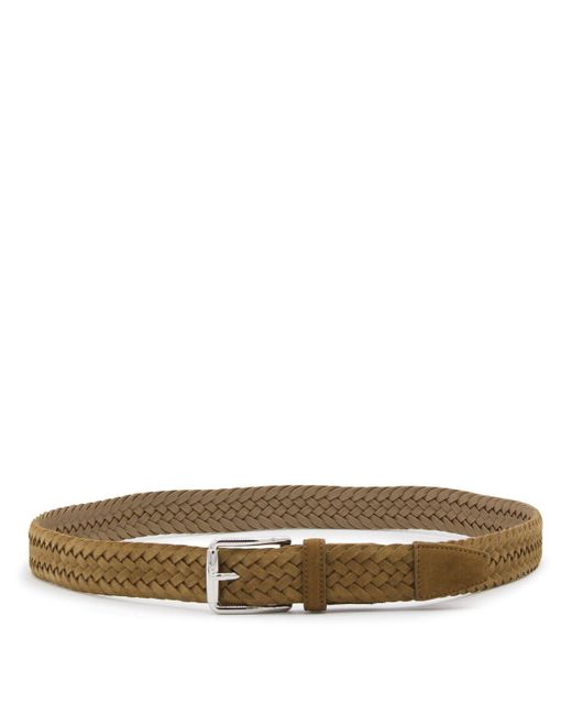 Tod's Natural Suede Braided Belt for men
