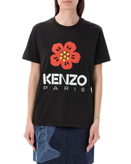 KENZO Black Boke Flower Loose T-Shirt
