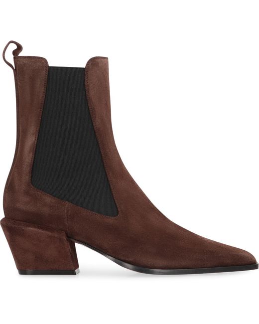 Paris Texas Brown Bettina Suede Ankle Boots