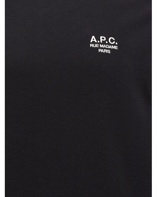 A.P.C. Blue 'Rue Madame' Cotton Sweatshirt for men