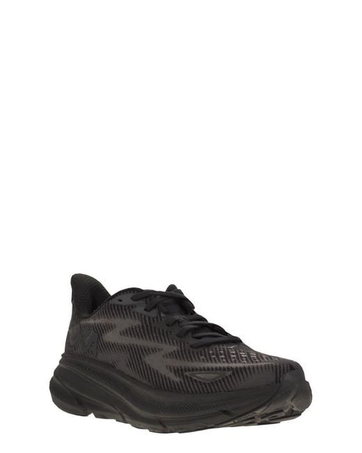 Hoka One One Black Clifton 9 for men