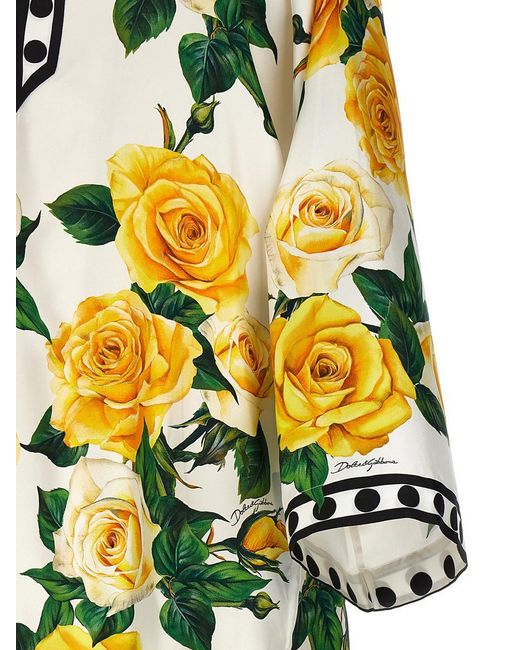 Dolce & Gabbana Yellow 'Rose Gialle' Dress